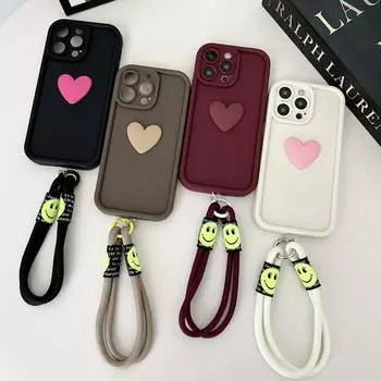 Милый 3D Love Heart силиконовый чехол для телефона Vivo V29E V29 V27 Pro V27E V25 V25E V20 Pro V23E X80 X70 Pro X60 защитная крышка объектива Vivo V29