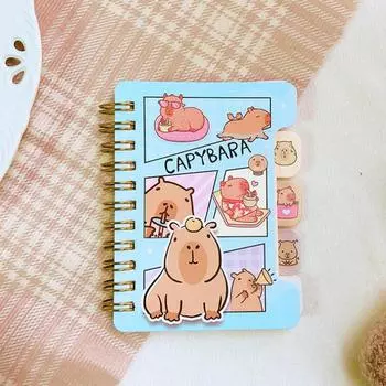 Милый блокнот Capybara, блокноты с изображением животных из мультфильмов, студенческая бухгалтерская книга, ПП-книга для девочек, канцелярские принадлежности для студентов