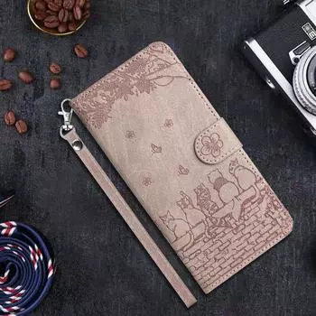 Милый чехол-кошелек для Redmi Note 13 12 11 Pro iPhone 16 15 14 13 12 11 Pro SE4 Чехол iPhone 14 озеро синий