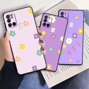 Милый чехол с цветочным рисунком для Samsung Galaxy A10 A40 A03s A04s A03 Core A04 A20e A10s A70 A02 A01 A02s A50, силиконовый матовый чехол-бампер Samsung A10