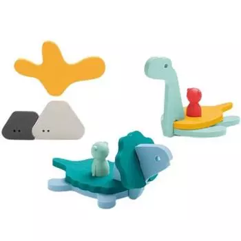 Милый детский игровой 3D-конструктор для ванны Dino World, корейские игрушки для ванны