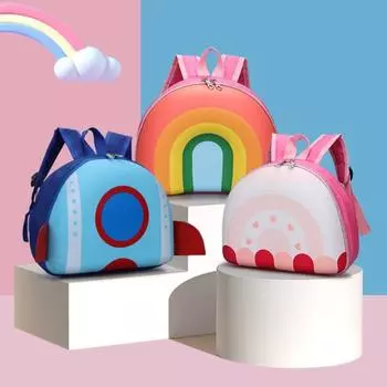 Милый детский рюкзак Rainbow, водонепроницаемый, большой емкости, школьный рюкзак для детского сада