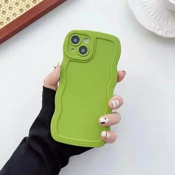 Милый карамельный волнистый чехол для телефона для iPhone 15 14 13 12 mini 11 Pro Max XS X XR 7 8 Plus, мягкий силиконовый защитный чехол-бампер iphone 15 pro max