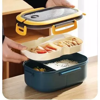 Милый ланч-бокс для детей, отсеки, Microwae Bento, ланч-бокс для детей, школа, открытый, кемпинг, пикник, контейнер для еды, портативный