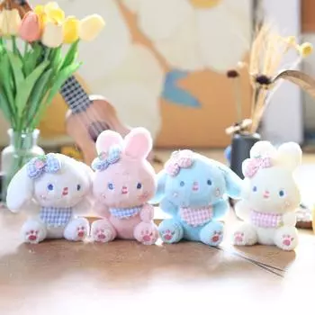 Милый маленький кролик кулон плюшевая игрушка кукла щенок сумка подвесной брелок тряпичная кукла кукла кукла 12cm