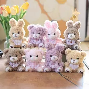 Милый маленький кролик кулон плюшевая игрушка кукла медведь сумка подвесной брелок тряпичная кукла кукла 15cm