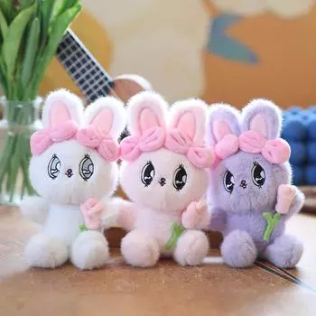 Милый маленький кролик кулон плюшевая игрушка кукла мультфильм сумка подвесной брелок тряпичная кукла кукла 15 cm.