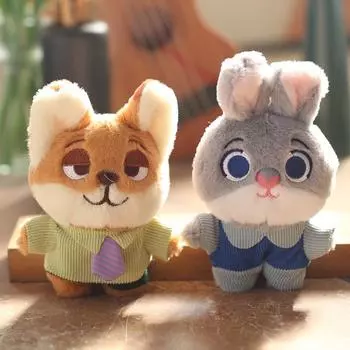 Милый маленький кролик кулон плюшевая игрушка кукла маленькая лиса сумка подвесной брелок кукла кукла 12cm
