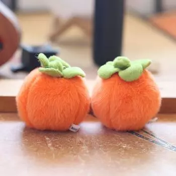 Милый милый фрукт хурма кулон плюшевая игрушка кукла хурма руйи школьная сумка подвесное украшение брелок кукла 12 cm
