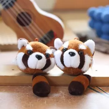 Милый милый маленький енот кулон плюшевая игрушка кукла маленькая панда сумка подвесной брелок кукла кукла 11 cm