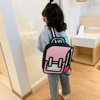 Милый рюкзак для детей, школьные сумки, школьный рюкзак Kawaii, японский аниме-мультфильм, книжная сумка для детей, дорожные забавные рюкзаки фиолетовый