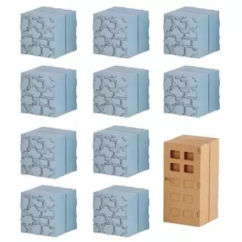 MINECRAFT Набор блоков Булыжник и Дверь