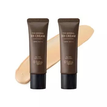 Минеральный BB-крем Fafra Органический SPF35 Не содержит УФ-поглотителей Без добавок Гладкий Натуральные ингредиенты Сделано в Японии Натуральный Fafra Немного ярче