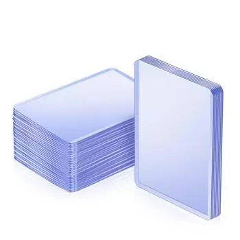 MINGYI Top Loader Regular Card Loader Storage Storage для торговых карточек Материал ПВХ Прозрачный или двусторонний (Набор 60)