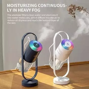 Мини 200 мл USB проекционный диффузор холодного тумана настольный увлажнитель - свободное вращение на 360°, сохранит ваш дом или спальню свежими и влажными