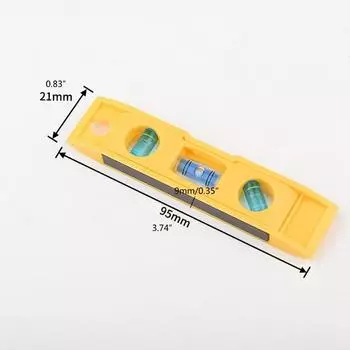 Мини 3 пузырьковый уровень с брелоком Torpedo магнитный градиентный уровень измерение