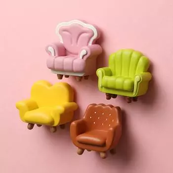 Мини 3D Диван Смолы Холодильник Магниты Наклейки Модные Персонализированные Холодильник Наклейки Для Доски Класса розовый