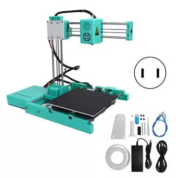 Мини 3D принтер набор DIY настольный точный с 4G TF картой для детей начинающих 110240VUS US Plug