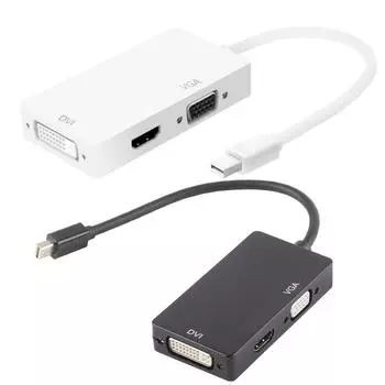 Мини-адаптер Displayport 60 Гц 2,25 Гбит/с VGA HD DVI Выход Медь ABS Мини-адаптер DP для ноутбука ТВ Mon