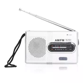 Мини AM FM радиоприемник с ручным управлением, простой настройкой, функцией памяти, цифровой радиоприемник(BCR60