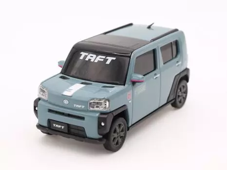 Мини-автомобиль Daihatsu Hatsune Miku TAFT с наклейкой Pullback Lake Blue Metallic 136 x 84 x 66 мм 1/32