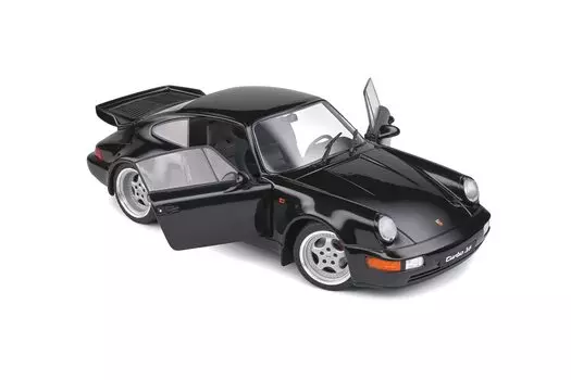 Мини-автомобиль Solido Porsche 911 Turbo 1991 года, черный SOLIDO S1803404 1/18 (964) [Элемент]