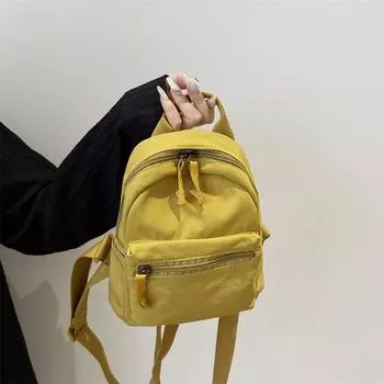 Mini backpack women s small bag 2025 new fashion small backpack female students super hot versatile retro trend белый