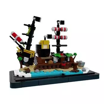 Мини Barracuda Bay Port Sauvage The Cursed Beach Building Blocks Set Island House Bricks Toys Kids Adults Gift