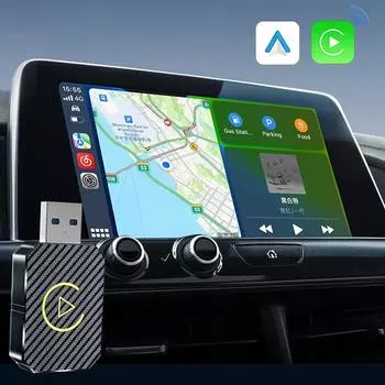 Мини беспроводной автомобильный телефонный адаптер для подключения CarPlay Android Auto для iPhone Универсальный разъем WiFi Plug And Play