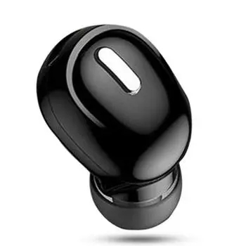 Мини беспроводные Bluetooth-совместимые 5.0 наушники-вкладыши спортивные с микрофоном гарнитура Handsfree для Samsung Huawei все телефонные наушники чёрный