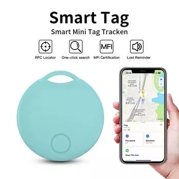 Мини Bluetooth GPS-трекер для Apple Find My Anti Lose Reminder, устройство для поиска ключей, локатор для собак и детей, сумка-кошелек для автомобиля, умная метка розовый