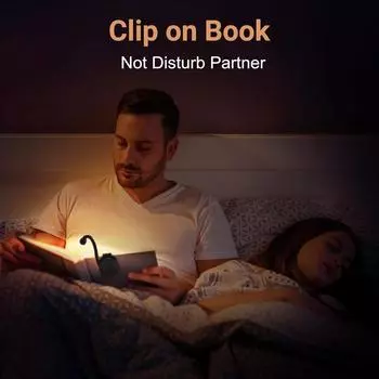 Mini Book Light 3 Colors Reading Lamp Portable Clip Night Light Rechargeable Clip On Led Lamp Adjustable Mini Bookmark Light белый