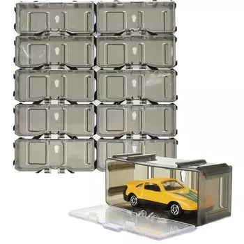mini car storage collection case Can be connected clear Tabletop/wall mounted exhibition young and old set of 10