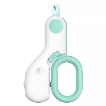 Mini Cat Nail Clipper LED Light Pet Nail Clipper Cat Claw Care Kit with File for Cat Puppy Kitten синий