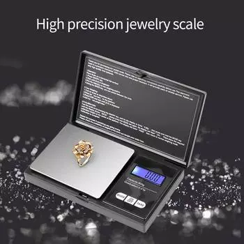 Мини цифровые весы 100 г/200 г/300 г/500 г X 0,01 г/0,1 г высокоточные электрические карманные весы для ювелирных изделий золото грамм веса