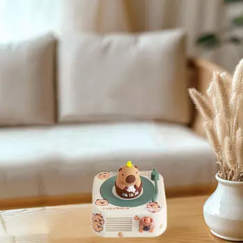 Мини-динамик Capybara с входом AUX, декоративный динамик для развлечений в помещении