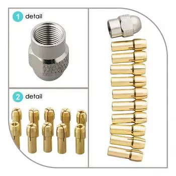 Mini Drill Tool 11pcs/Set Accessories Collet Chuck