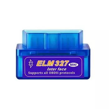 Мини ELM327 Bluetooth V1.5 для Android Torque OBD 2 Интерфейс OBD2 Сканер Протоколы OBDII Считыватель кодов Автомобильный диагностический сканер неисправностей синий