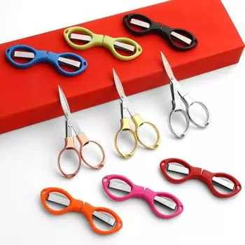 Mini Exquisite Folding Scissors Stretch Scissors Multifunctional Outdoor Travel Fishing Scissors Sewing Supplies Fabric Cutter чёрный