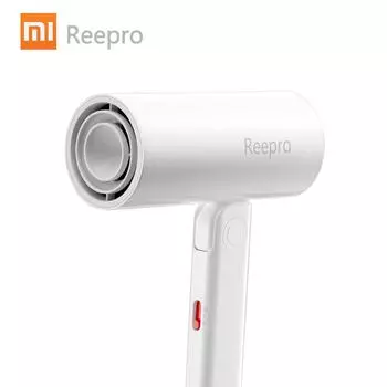 Мини-фен Reepro, дорожный электрический фен, быстросохнущий, 1300 Вт, анион высокой мощности, портативный складной фен, воздуходувка для домашних дорожных наборов белый