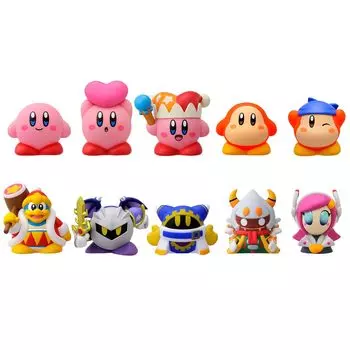 Мини-фигурки ENSKY Kirby Finger Puppets, набор из 10 коллекционных кукол-талисманов.