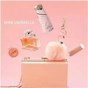 Мини-зонт с пятью сложениями для женщин, маленький, защищающий от ультрафиолета, солнцезащитный козырек, солнечный, дождливый, зонт Paraguas Mujer Parapluie Femme