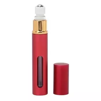 Мини-флакон для духов многоразового использования Alumite Visible Portable Leakproof Empty Roll On Bottle 10mlRed красный