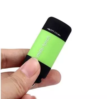 Мини-фонарик 0,3 Вт, 25 люм, USB перезаряжаемый светодиодный фонарик, брелок-фонарик зелёный