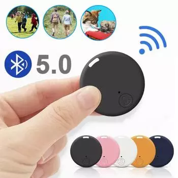 Мини GPS-трекер Bluetooth 5,0, устройство против потери, детская сумка для домашних животных, кошелек, отслеживание для IOS/Android, аксессуары для умного локатора IOS/Android чёрный