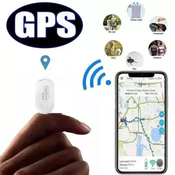 Мини GPS-трекер на большие расстояния, глобальное позиционирование, локатор для поиска ключей от утери, умный кошелек для собак и домашних животных для Air-Tag iOS Find My App белый