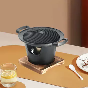 Мини-гриль Hibachi Настольный угольный антипригарный одноместный японский гриль-барбекю Style B