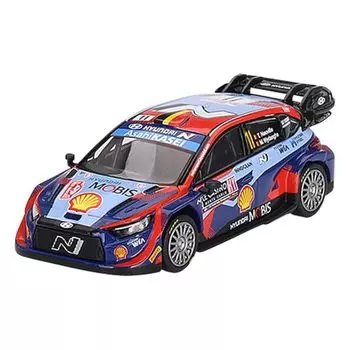 MINI GT 1/64 Hyundai i20 N Rally1 monte carlo rally 3rd place winning car #11 (Left hand drive) Finished product