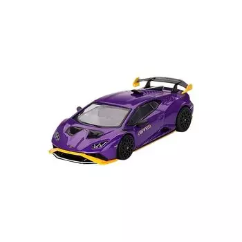 MINI GT 1/64 lamborghini Huracan STO viola pacifae (Right handle) Finished product