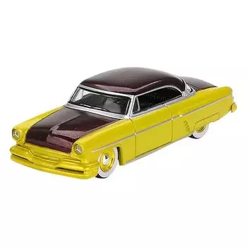 MINI GT 1/64 lincoln capri hot rod 1954 лаймово-желтый (Левый руль) Готовый продукт